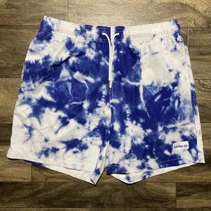 Bamboo Ave Boundless Shorts Mens Medium 6" Tie-Dye Athletic Performance Stretch